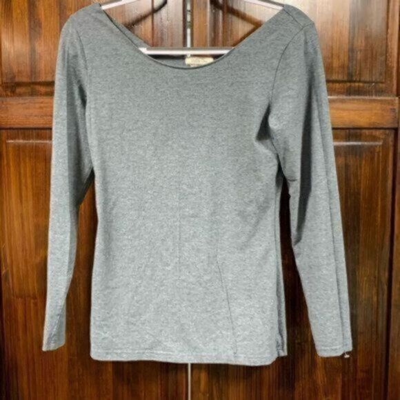 Matilda Jane Tops - Matilda Jane gray long sleeve shirt size medium